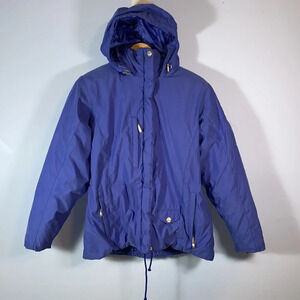 Obermeyer northern lights thermolite size 10 purple periwinkle ski coat Davos